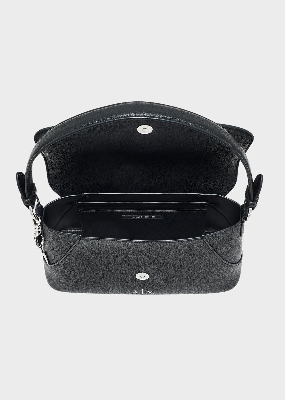 Borsa a spalla Isabel con manico e chiusura a patta-6
