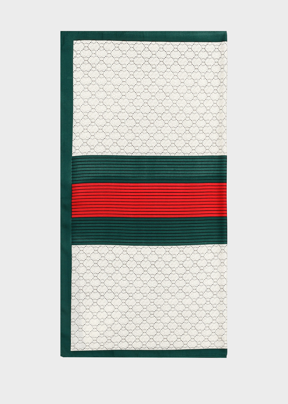 Foulard con trama regolare in seta