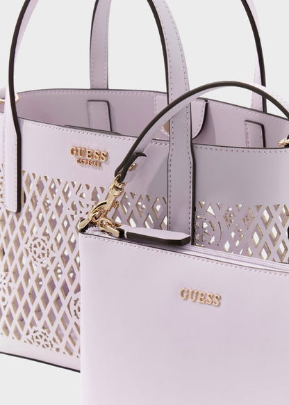 Borsa a mano forata con tracolla Letty Mini con pochette interna