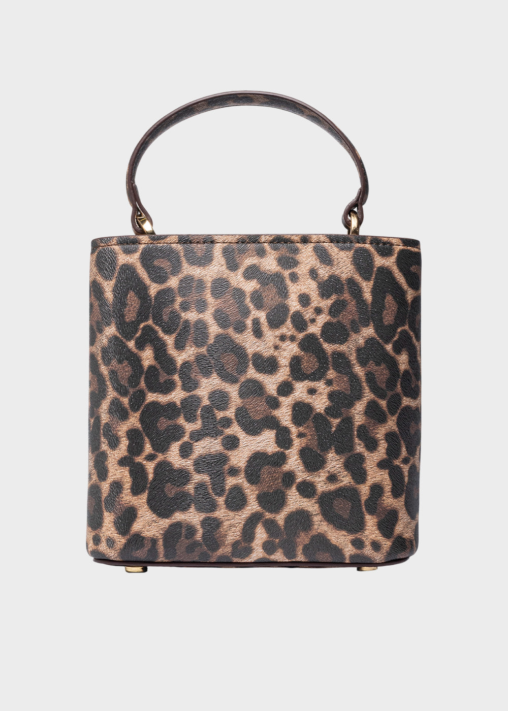 Borsa a secchiello Cheryl Leopard con tracolla-3
