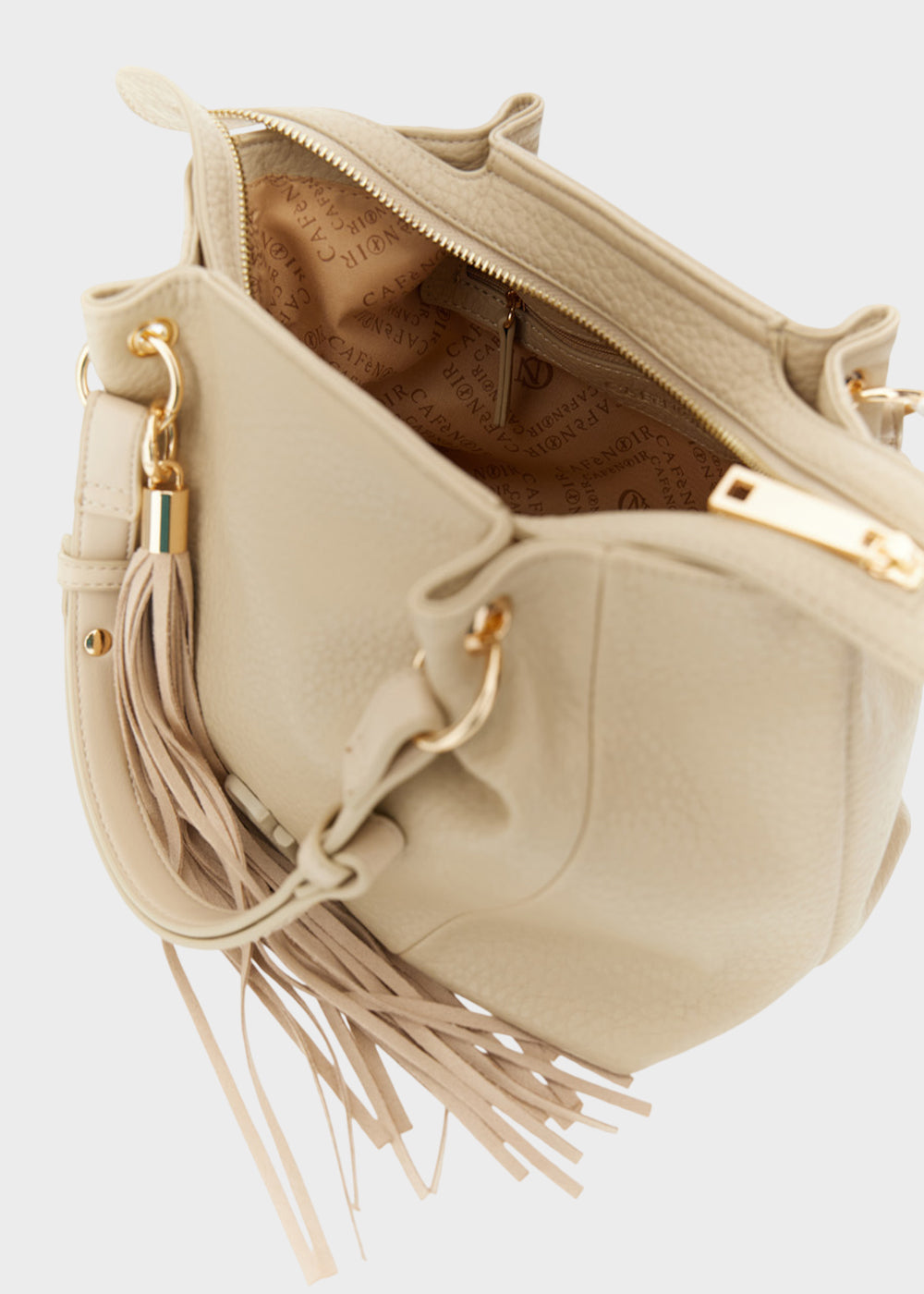 Borsa a mano piccola con tracolla e pieghe-3