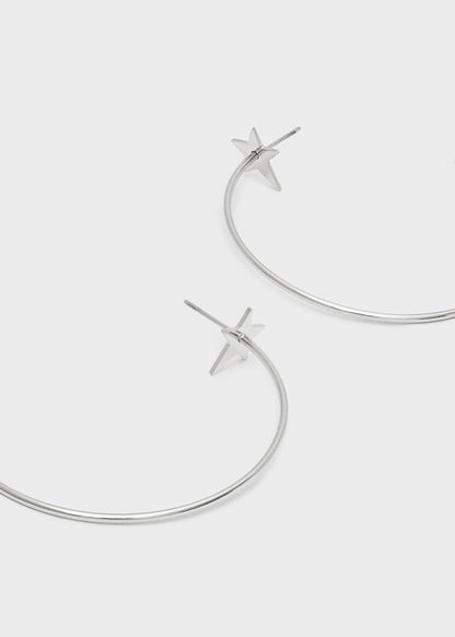 STAR HOOP EARRINGS