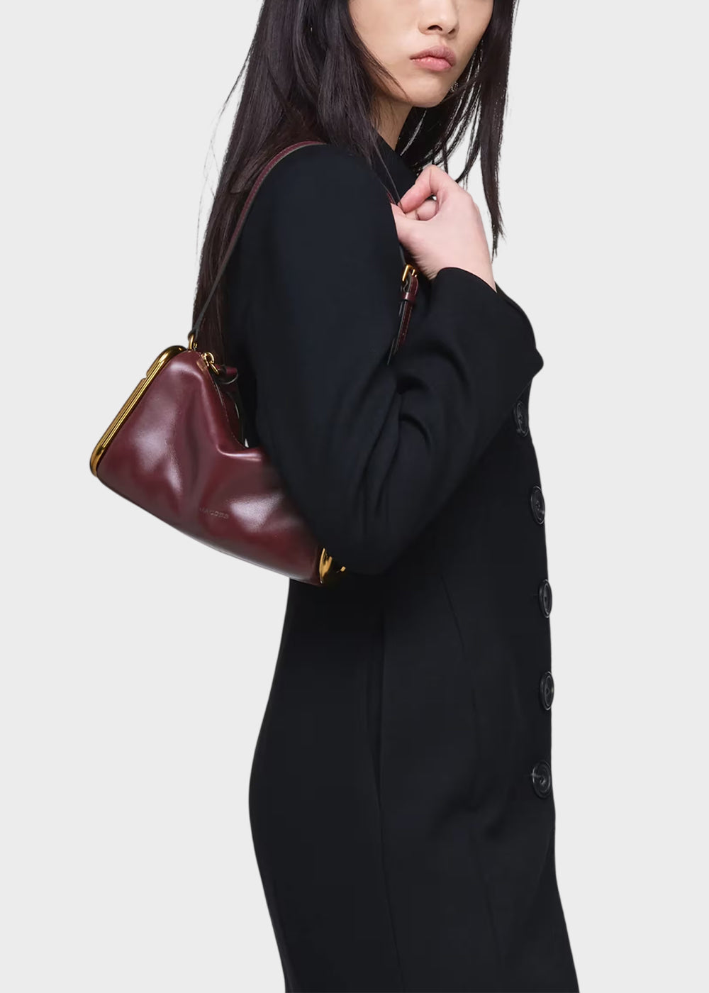 Borsa a spalla Scene Small con dettagli metallici-2