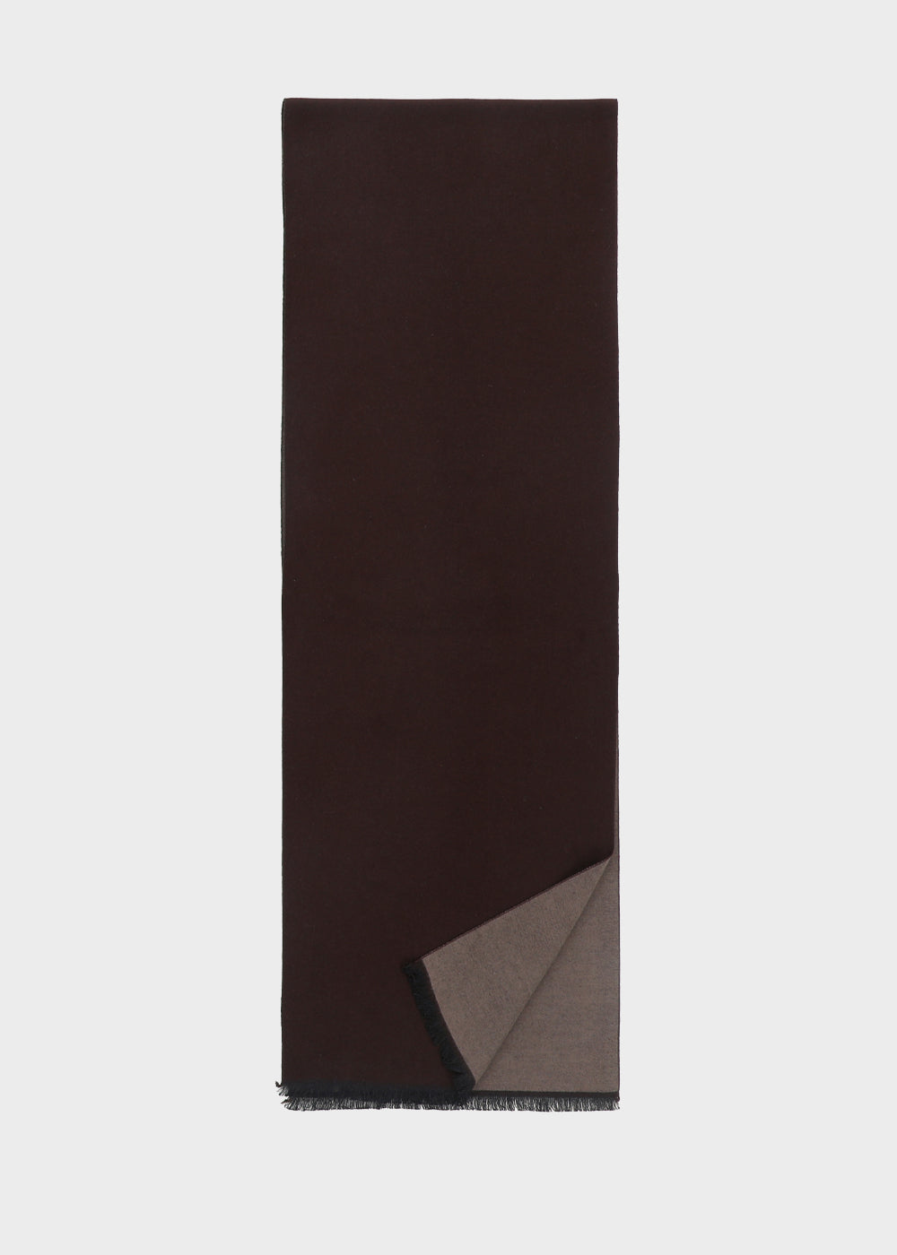 Sciarpa doppio colore marrone e beige