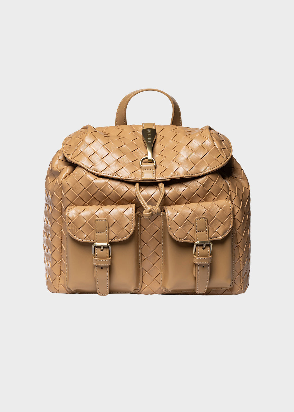 Zaino Colorado S Plait con pattina, tasche frontali e trama ad effetto intreccio