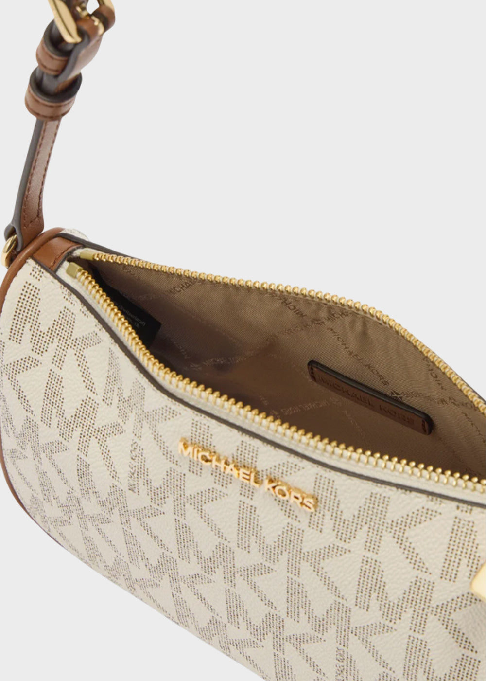 Borsa a spalla Jet Set con logo all over
