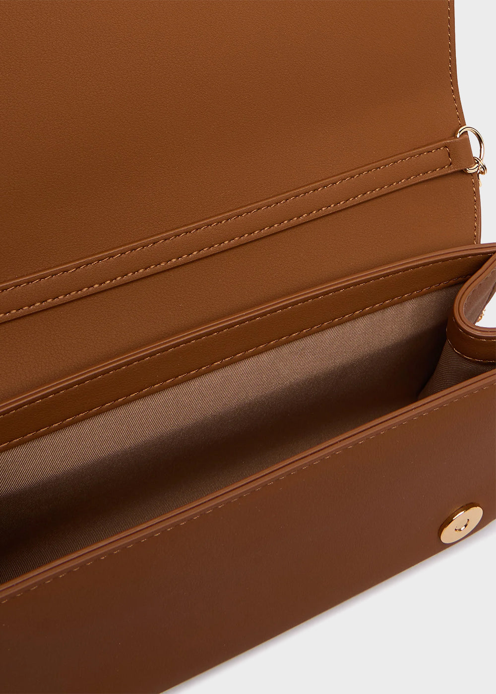 Borsa a tracolla con logo frontale