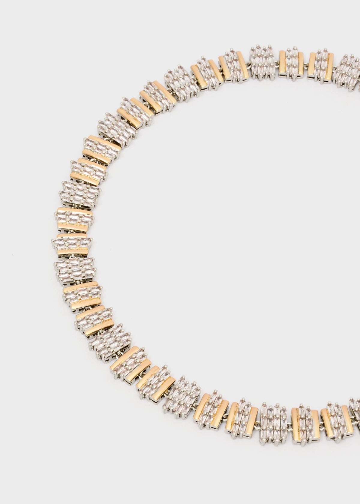 Collana baguette con pietre-3