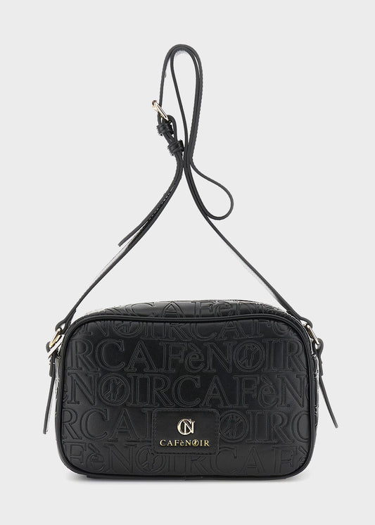 Shoulder bag with all-over logos
