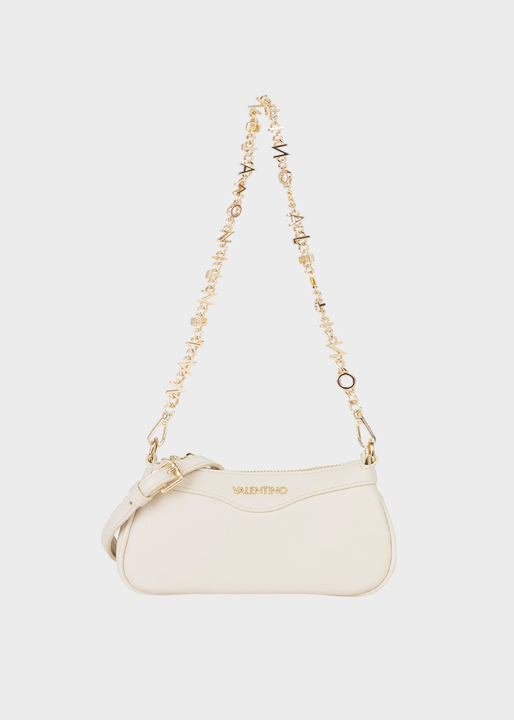 Borsa mini Elly con tracolla e tracolla lettering a spalla