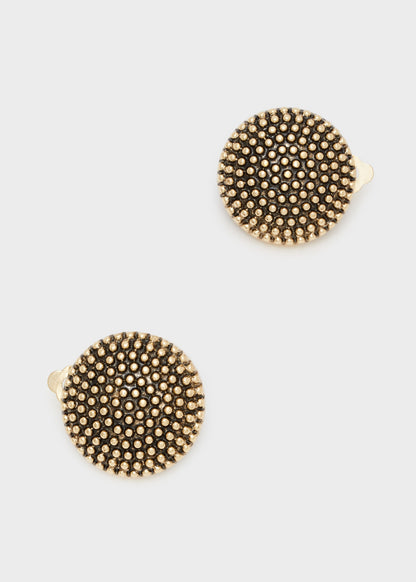 ROUND DOTTED EARRINGS