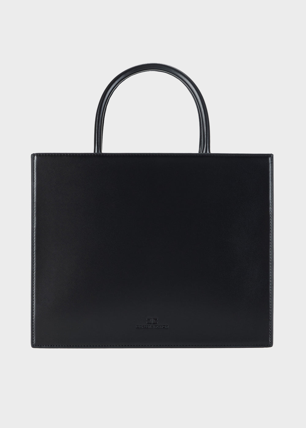 Large handbag with shoulder strap and logo