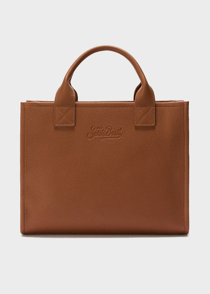 Large Leather Vanity Bag