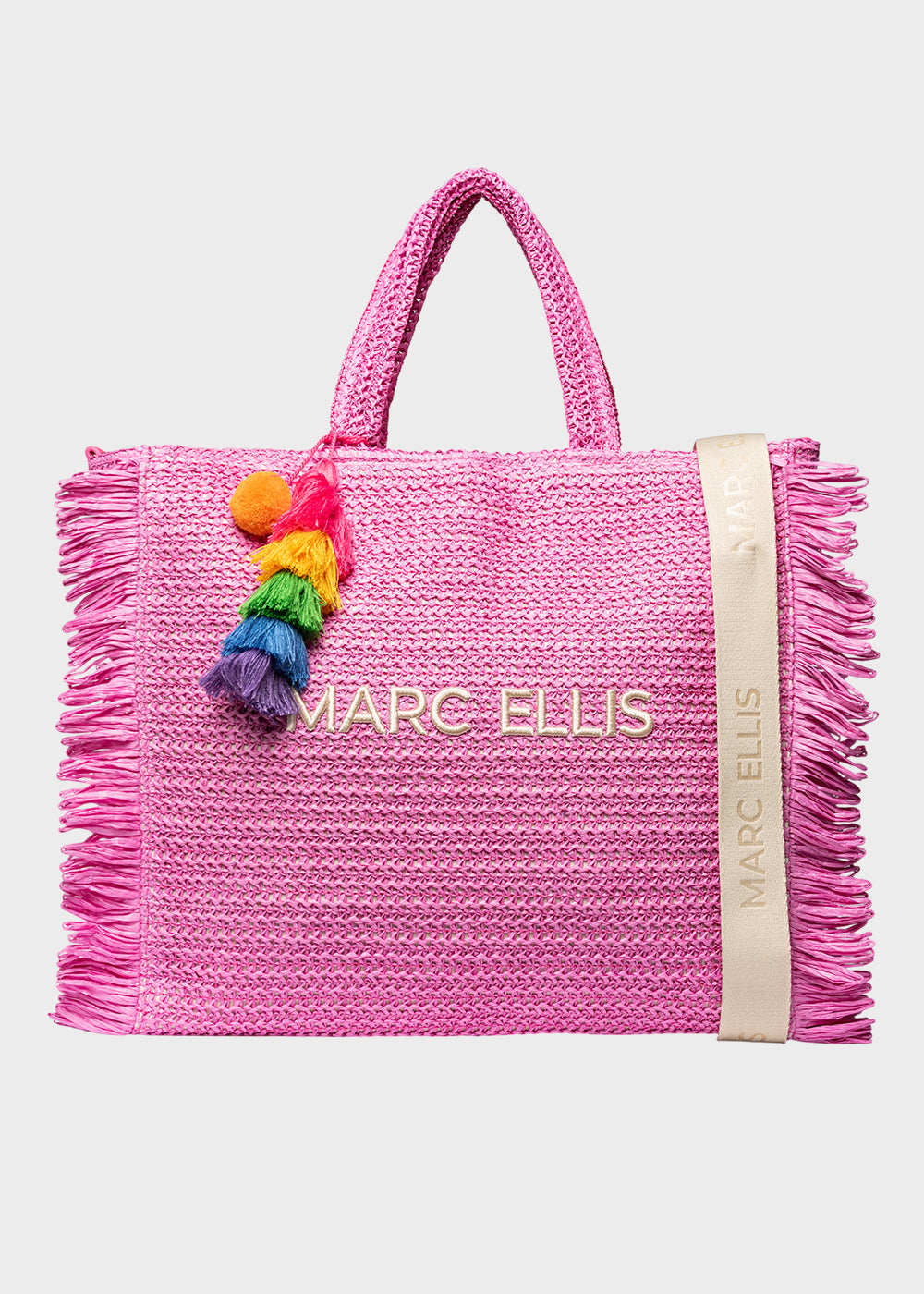 Borsa da Mare Buby S.Claire L in effetto rafia, con tracolla