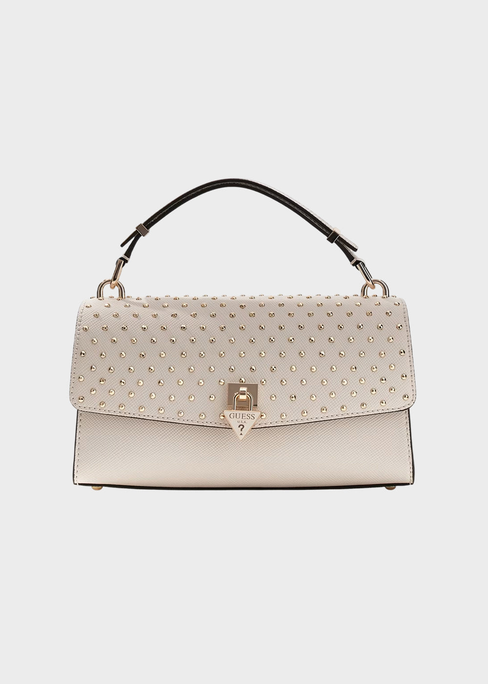 Borsa a mano con tracolla Patsie con borchie