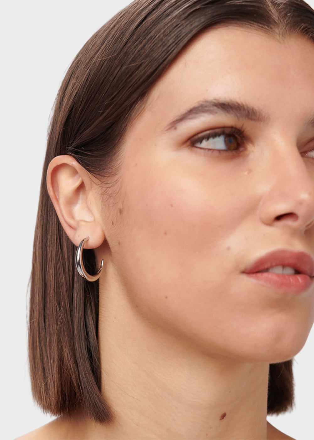 Orecchini a cerchietto Chunky in acciaio