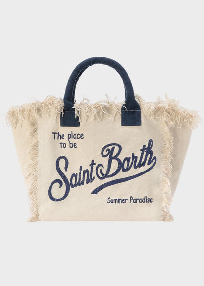 Borsa da mare grande Vanity in canvas
