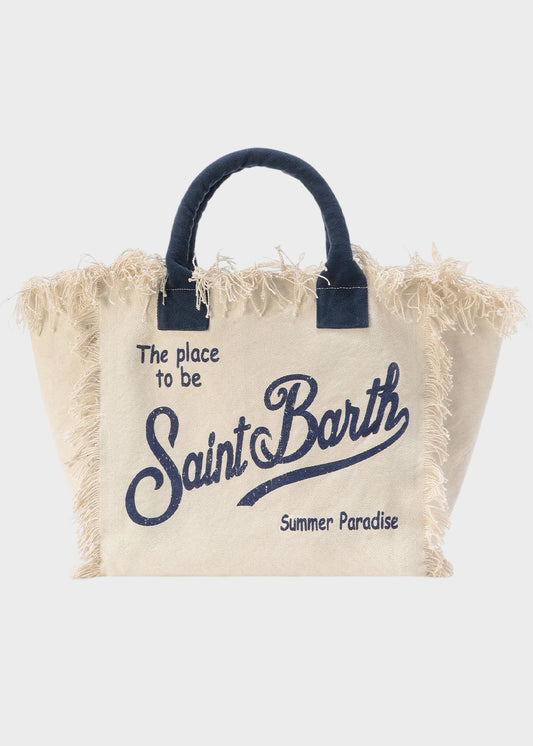 Borsa da mare grande Vanity in canvas