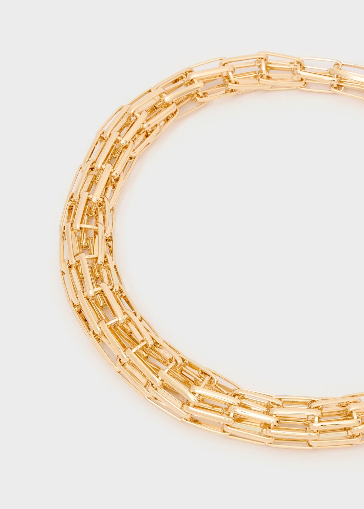 Collana Ludo in maglia tubolare over