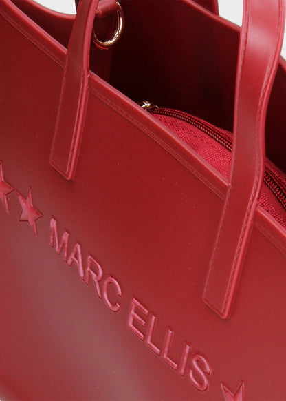 Flat Go handbag with shoulder strap and removable clutch