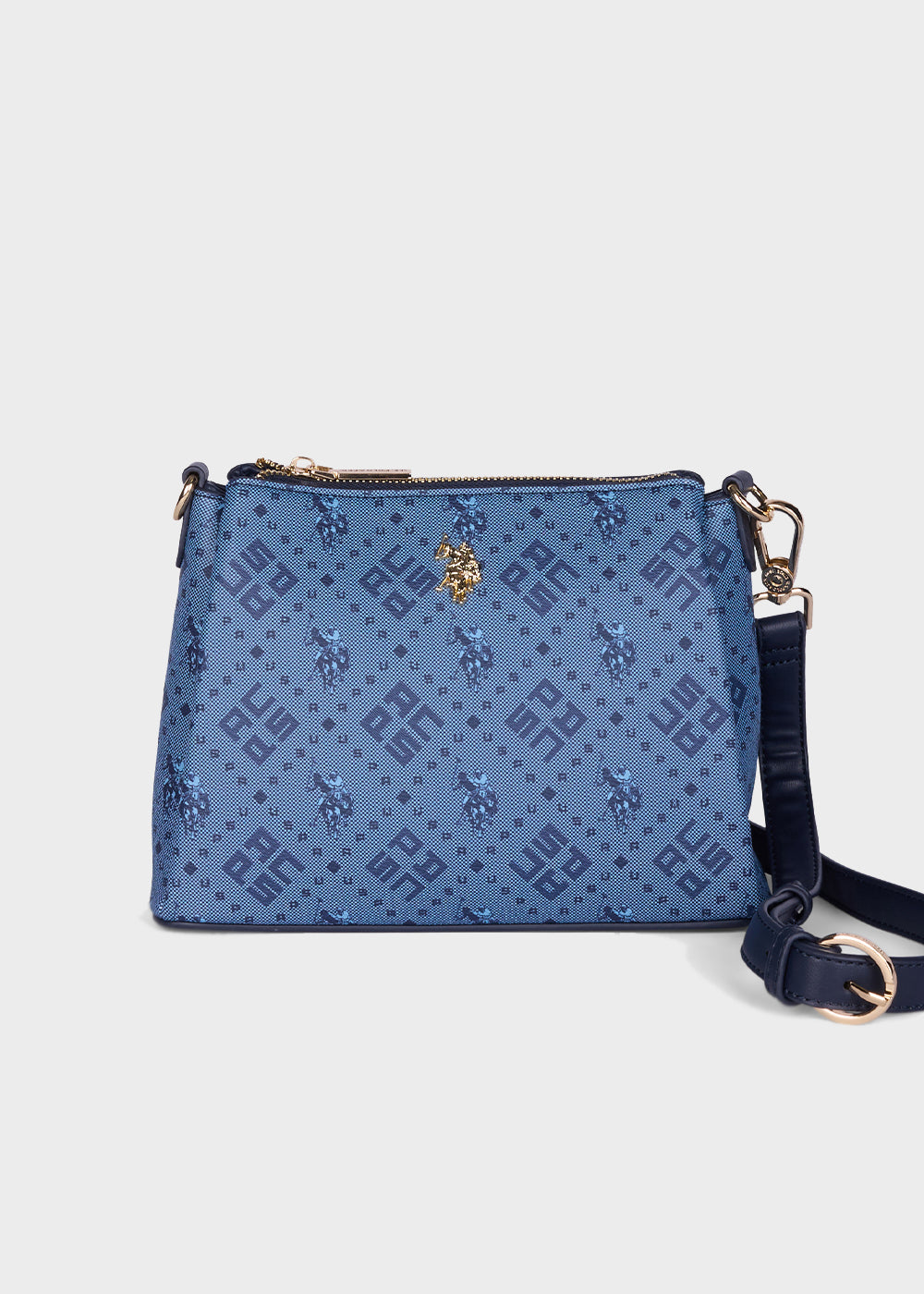 Borsa a tracolla Hampton con logo