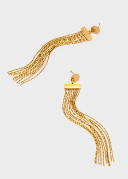Stainless Steel Fringe Earrings
