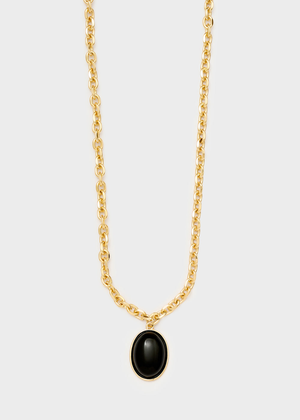Collana Cleo con pietra pendente nero