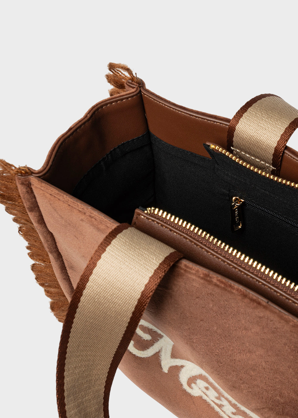 Borsa a mano Buby Velveton M con tracolla, in effetto velluto-4