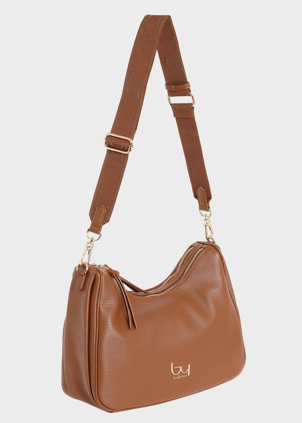 Borsa da spalla Cider con tracolla e doppia zip-2