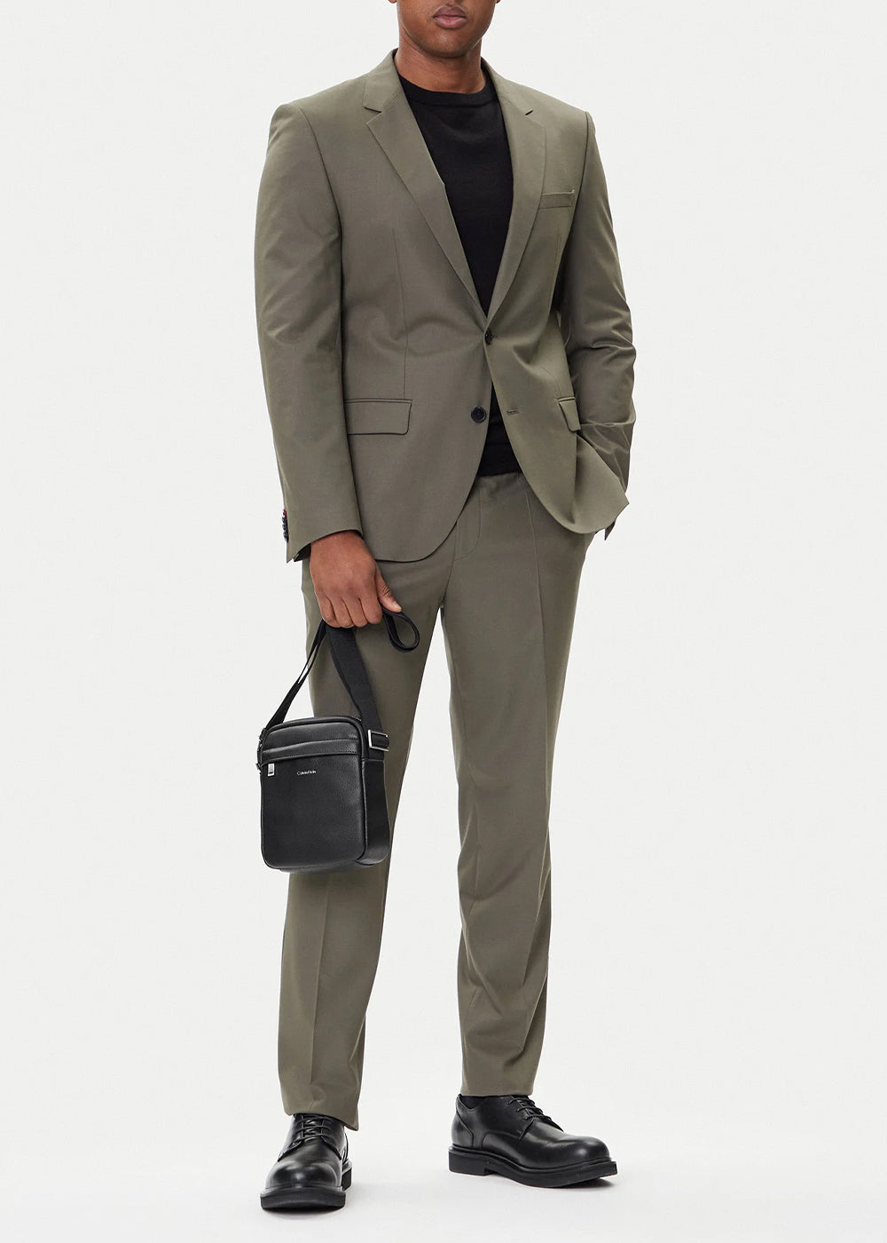Borsello reporter micro martellato con zip