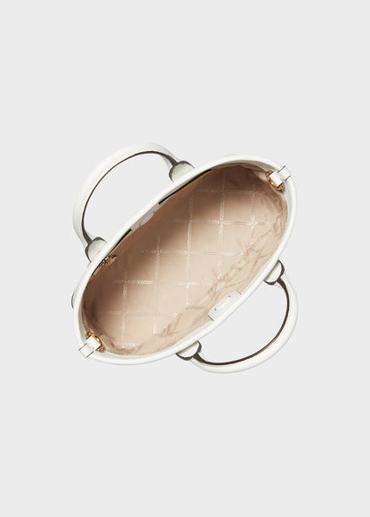 Luisa small hammered leather handbag