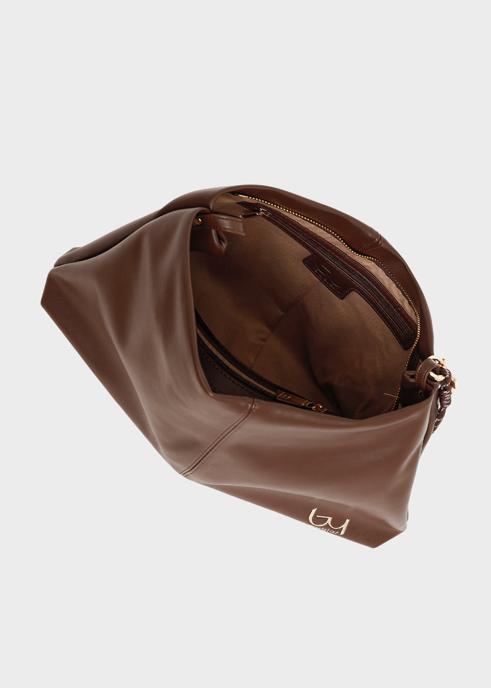 Borsa a spalla morbida Bay con charm-3