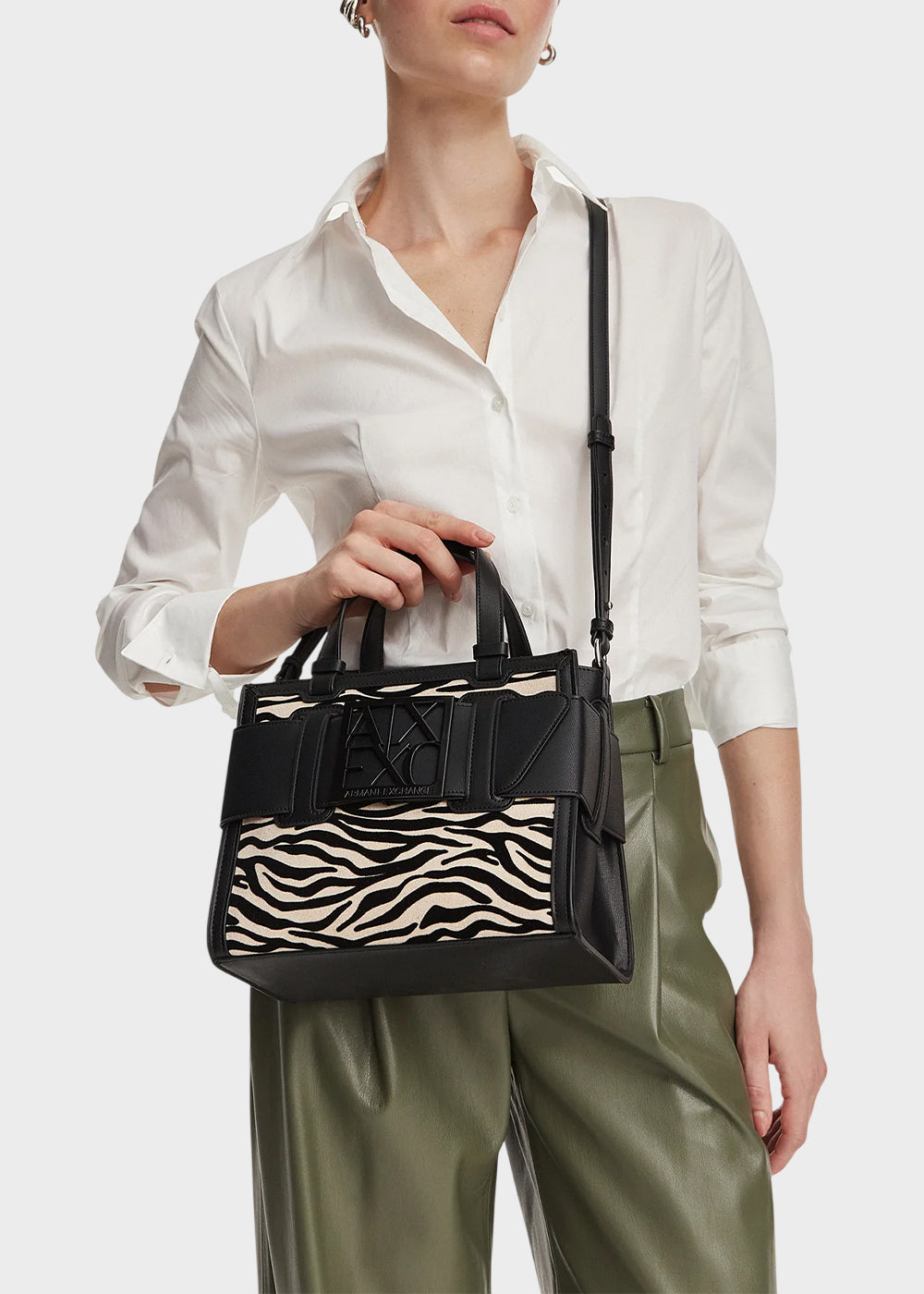 Borsa a mano con tracolla Susie Tote M zebrata