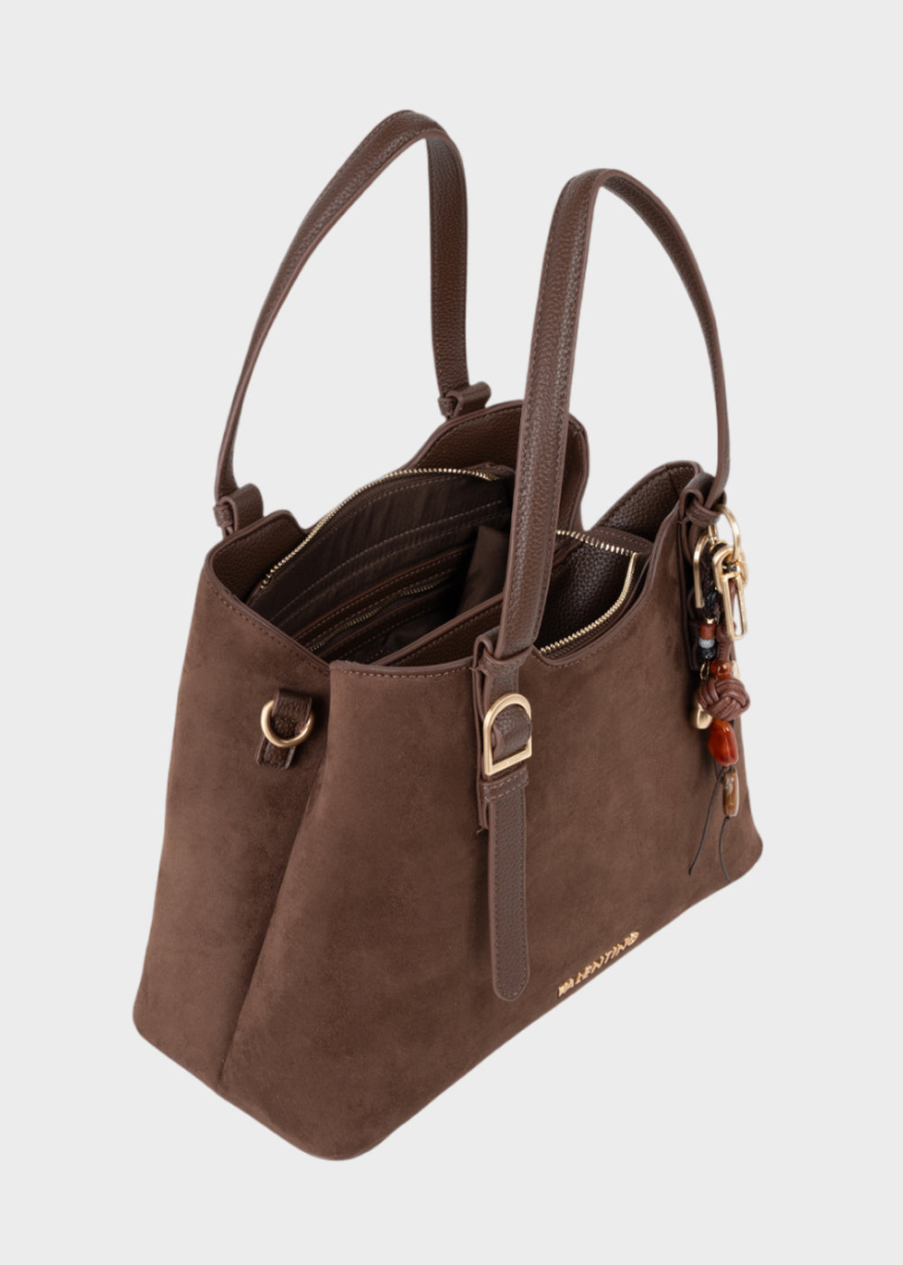 Borsa a mano Winnie Winter con tracolla, in camoscio sintetico-3