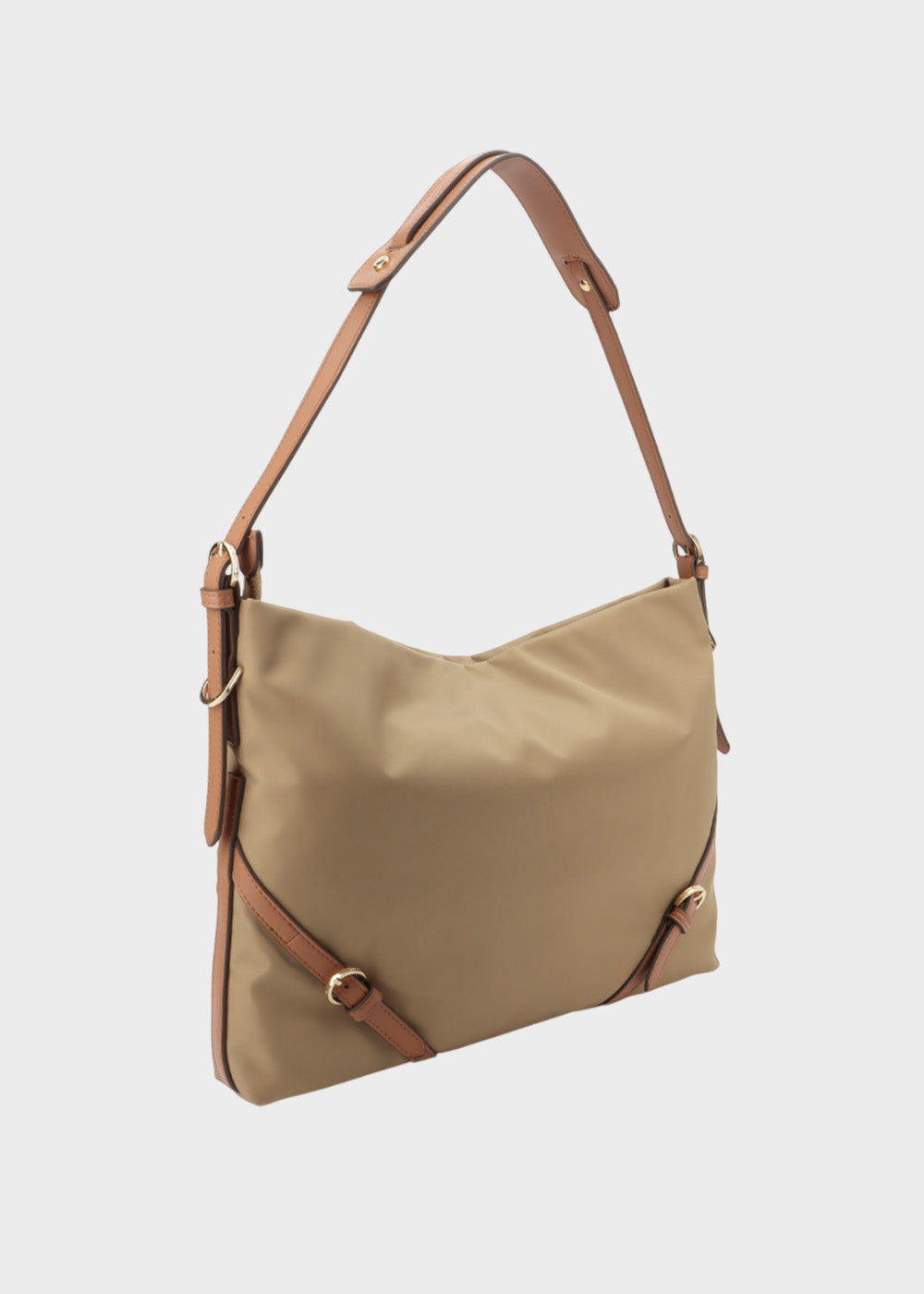 Borsa a spalla Houston Horizontal in tessuto con tracolla