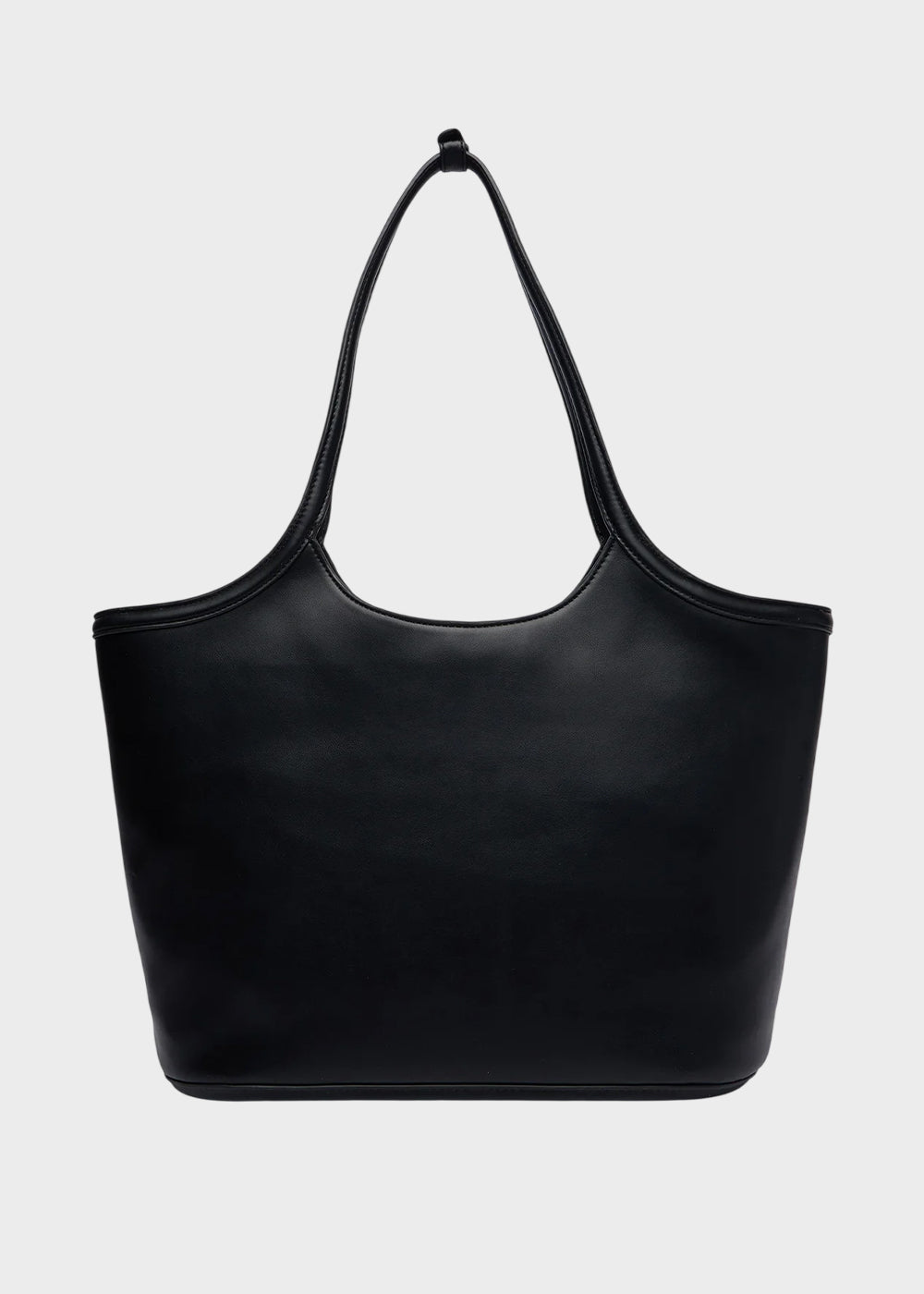 Borsa a spalla CK Shopper con logo frontale-4