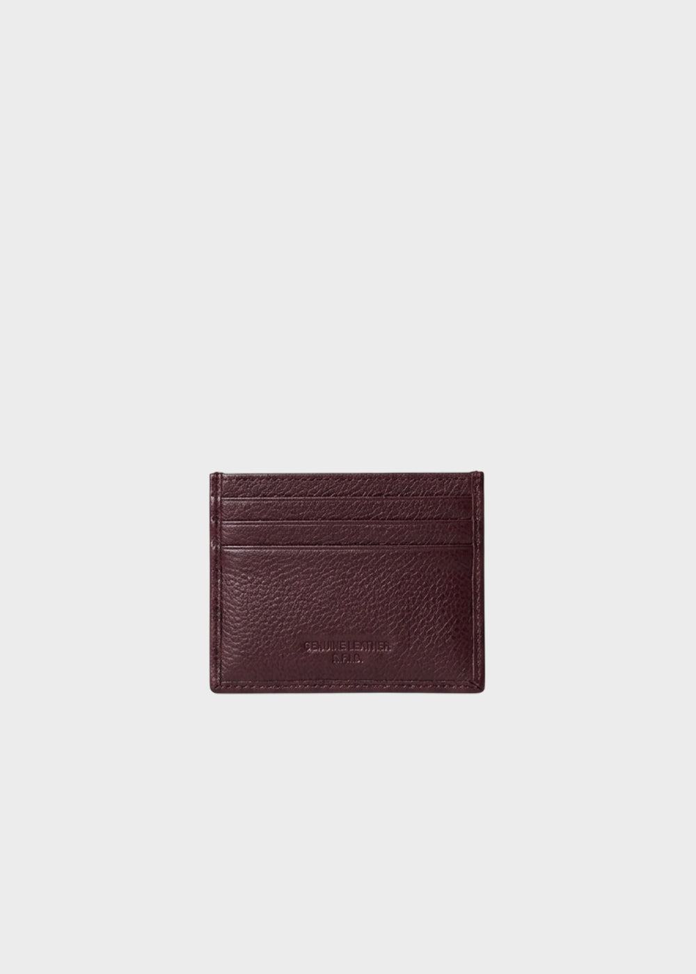 Portacarte Hope Do con logo metallico in vera pelle-2