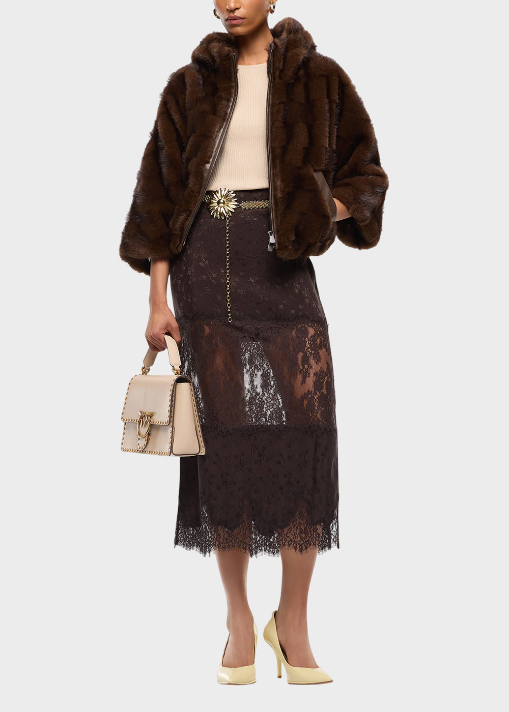 Giacca blouson effetto pelliccia con cappuccio-3