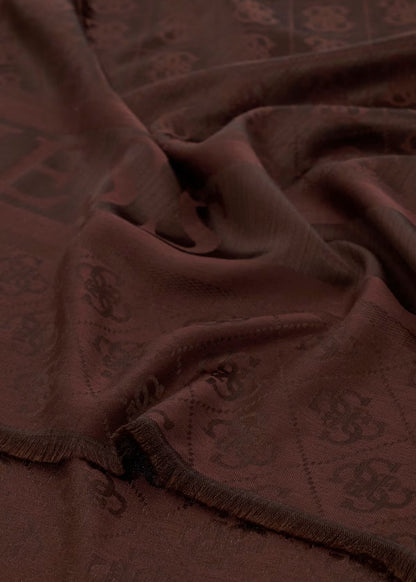 Foulard Samantha con logo all over (70 x 180 cm)