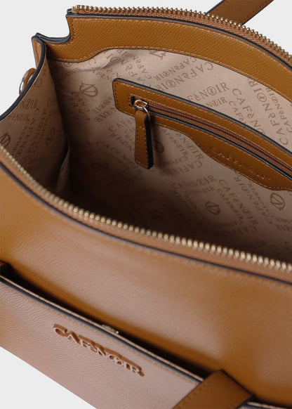 Shoulder bag with multicolored charms