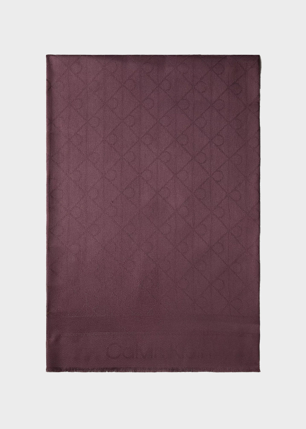 Sciarpa morbida con logo tono su tono