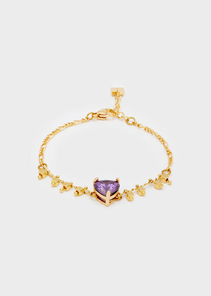 HEART BRACELET WITH ZIRCON