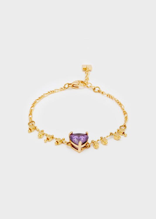 HEART BRACELET WITH ZIRCON