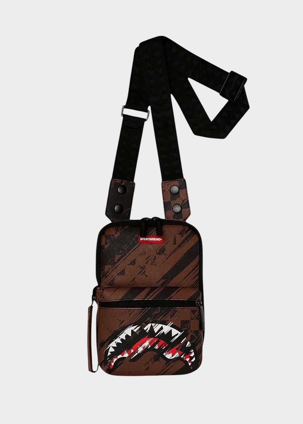 Borsello Smeared Grunge con zip