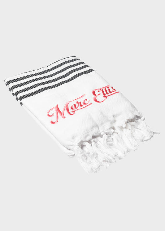 Telo da mare con Logo in cotone leggero