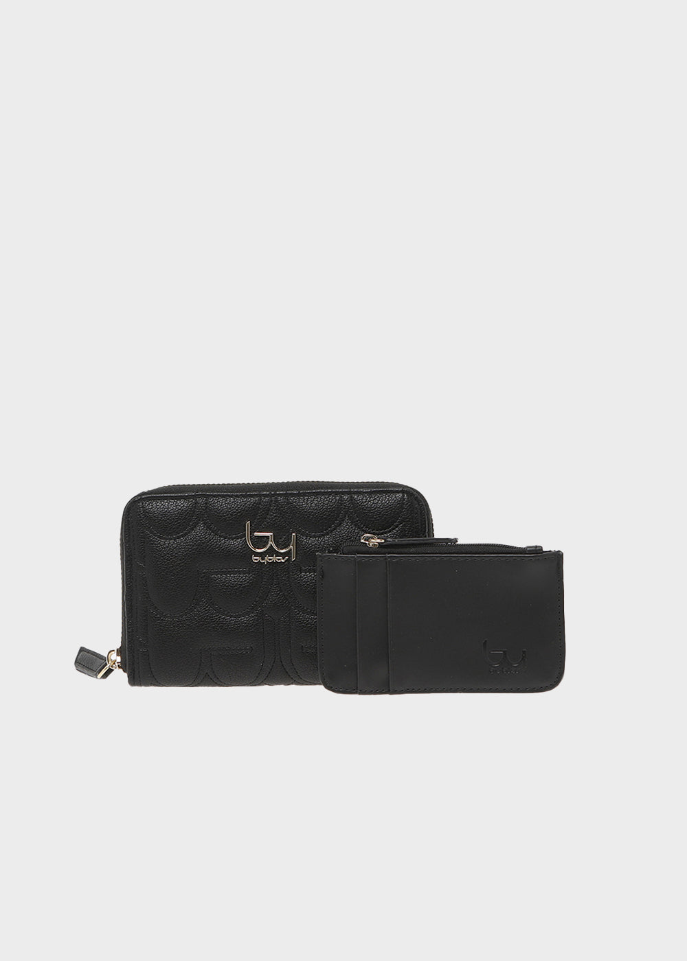 Turquoise wallet with zip and removable coin purse