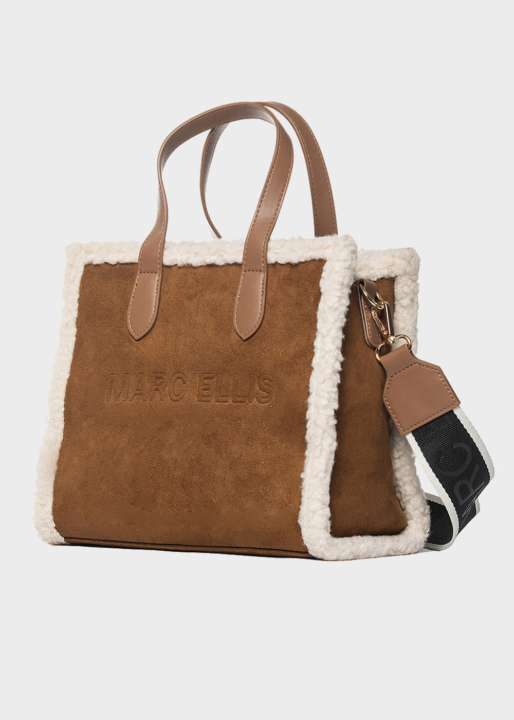 Buby Suede M Soft Handbag with Shoulder Strap