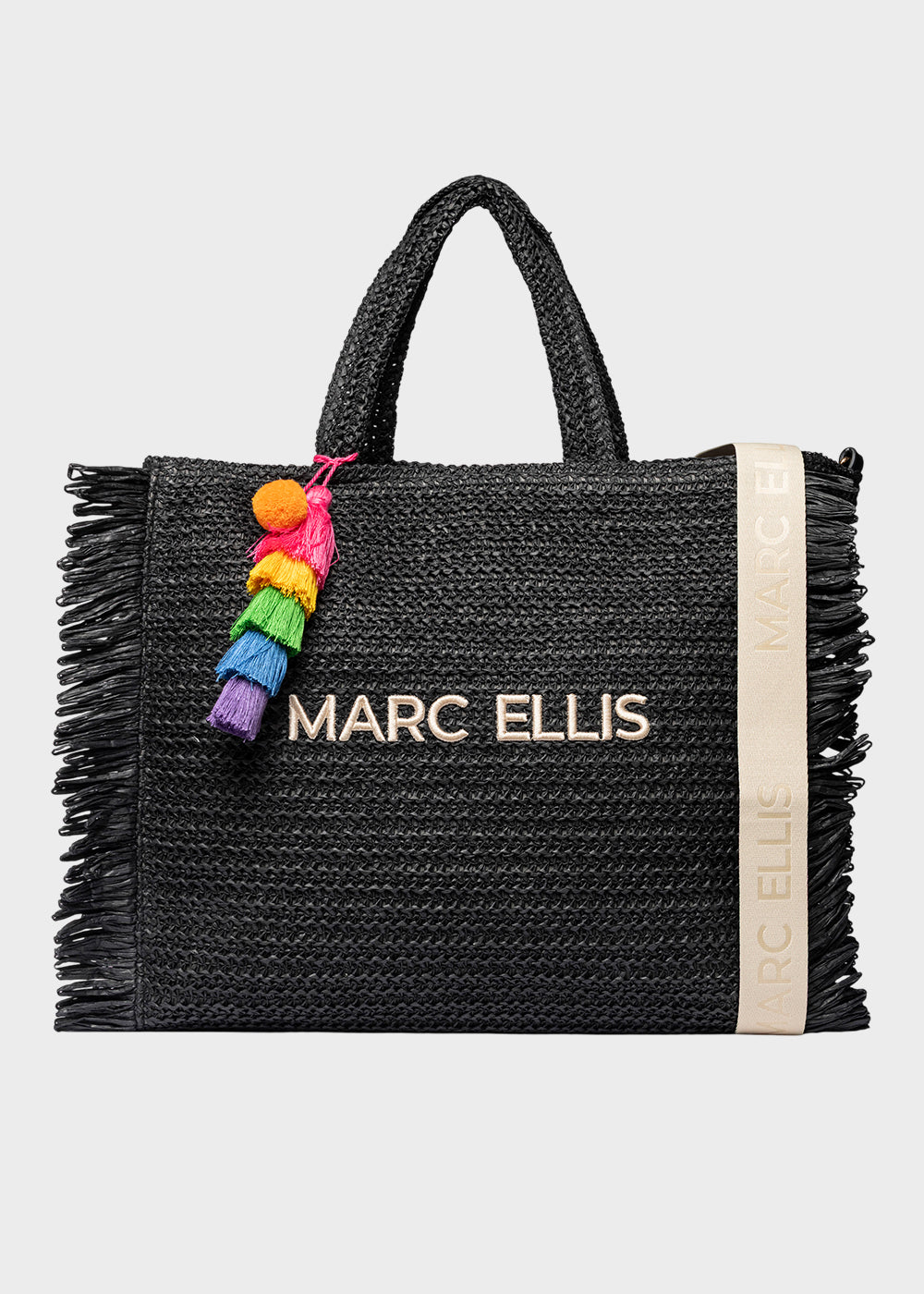 Borsa da Mare Buby S.Claire L in effetto rafia, con tracolla