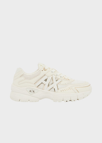 Sneakers in tela con logo