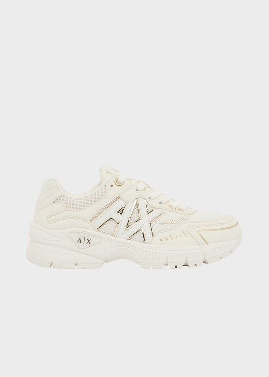 Sneakers in tela con logo